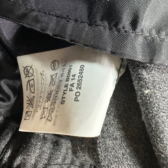 J. CREW Dark Gray Wool Blended  with Black Jogger Bottom  Women Size 8 - Picture 5 of 6